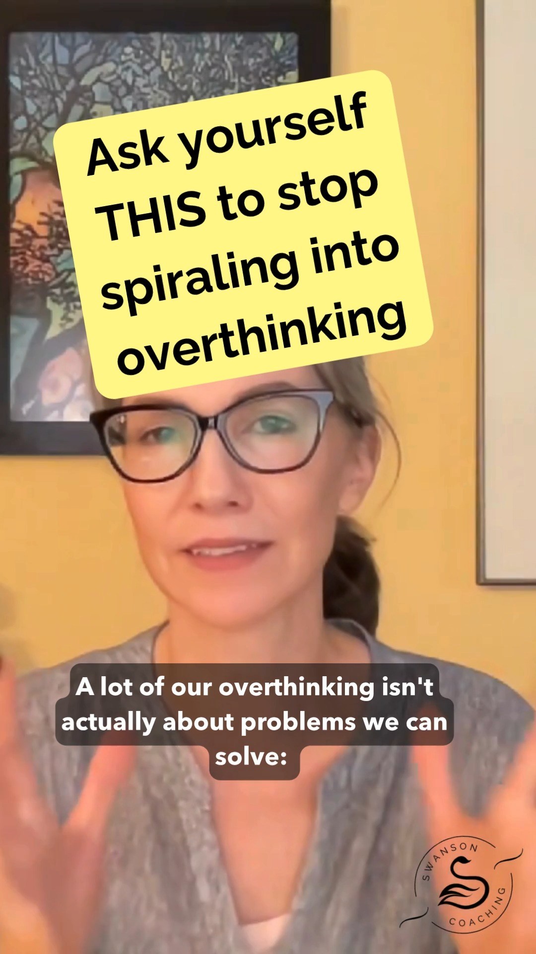 Do you find yourself overthinking or spiraling in your head?

Whether a colleague was annoyed with you in a meeting, whether an email landed exactly the way you meant it, whether a decision that's already out of your hands goes the way you're hoping.

None of that is solvable with more thinking. It's the professional equivalent of gravity. You can’t argue or fix gravity.

I heard about this framing of problems as gravity from Dave Evans, co-author of Designing Your Life;  he offered that rocket scientists working on the Apollo missions never tried to fix gravity. They asked a better question:

Given gravity, exactly as it is, how much thrust do we need to get off the ground?

The next time you catch yourself replaying a conversation or spiraling on something you can't control, try asking the same thing.

Is this a problem I can act on? Or is this gravity?

I just released two new episodes of Beyond the Type, all about WHY we overthink, and what to do about it. Link in bio, or find Beyond the Type wherever you listen to podcasts.

#overthinking #overthinker #spiral #headcenter #swansoncoaching #lifeskills