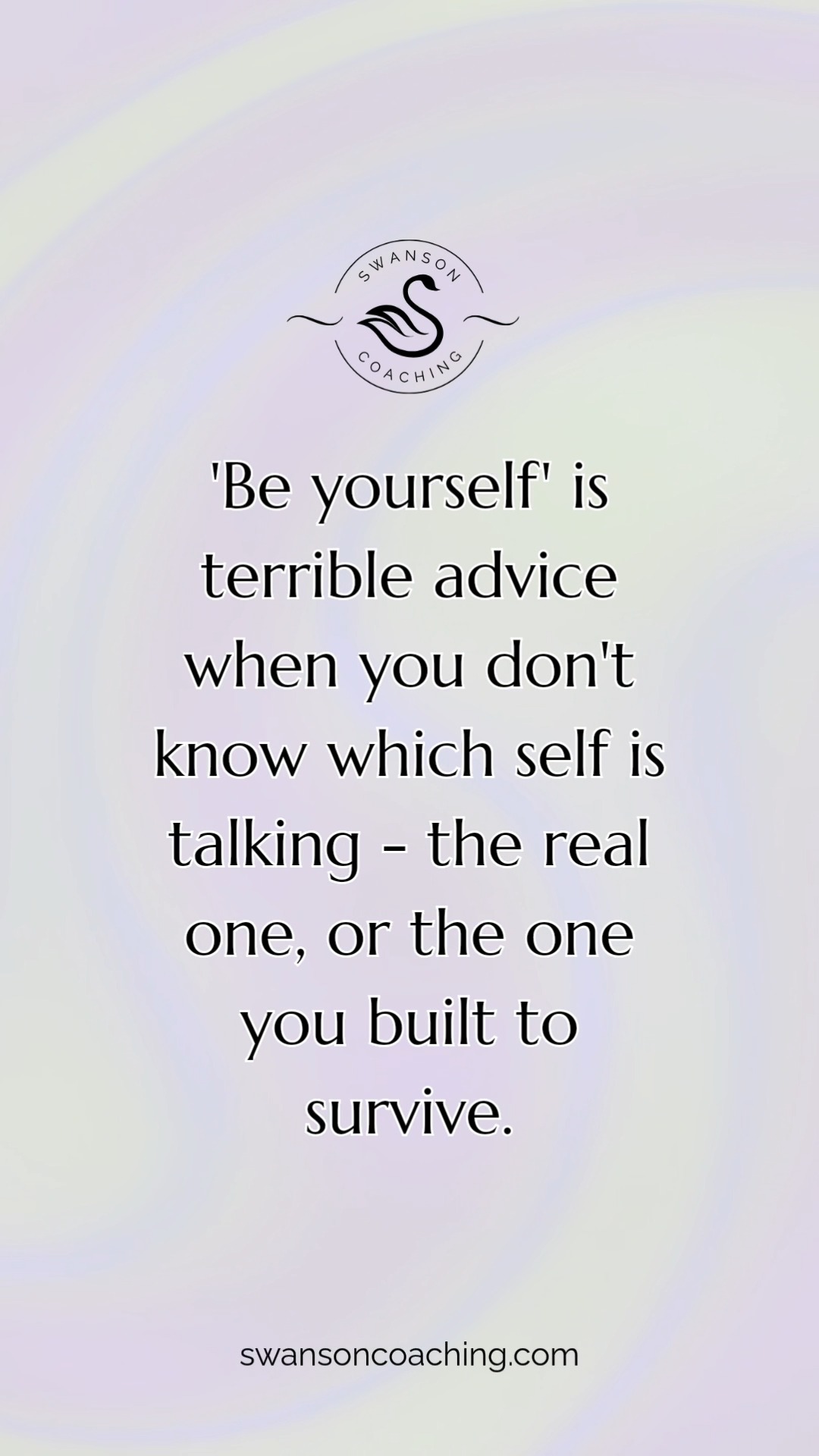 "Just be yourself" is maybe what people say when they don't know what else to say.

And, “just be yourself” can be really terrible advice.

Not because being yourself is a bad idea. It's a great idea.

But the problem is that this assumes two things: One: that you know who your “self” is,

and two:

That you actually LIKE that person.

For a lot of people, "just be yourself" lands like an insult.

Because the self they know feels like too much, or not enough, or broken, or awkward, or just genuinely hard to love. 

If any of that resonates with you, I want you to know:  you are not alone in that feeling. 

And I would like to offer you something today that I hope might shift how you see yourself:

What if the self you don't like …. isn't actually you?

What if that person is just…a version of yourself that’s been covering up the REAL you?

That's what the latest episode of "Beyond The Type"  is all about.

We're talk about what’s called the True Self and the False Self, and we're going to dive a little deeper into the Enneagram, because this system is one of the most useful maps I know for understanding the difference between the “true and false” selves.

Link in bio, or find wherever you listen to podcasts.