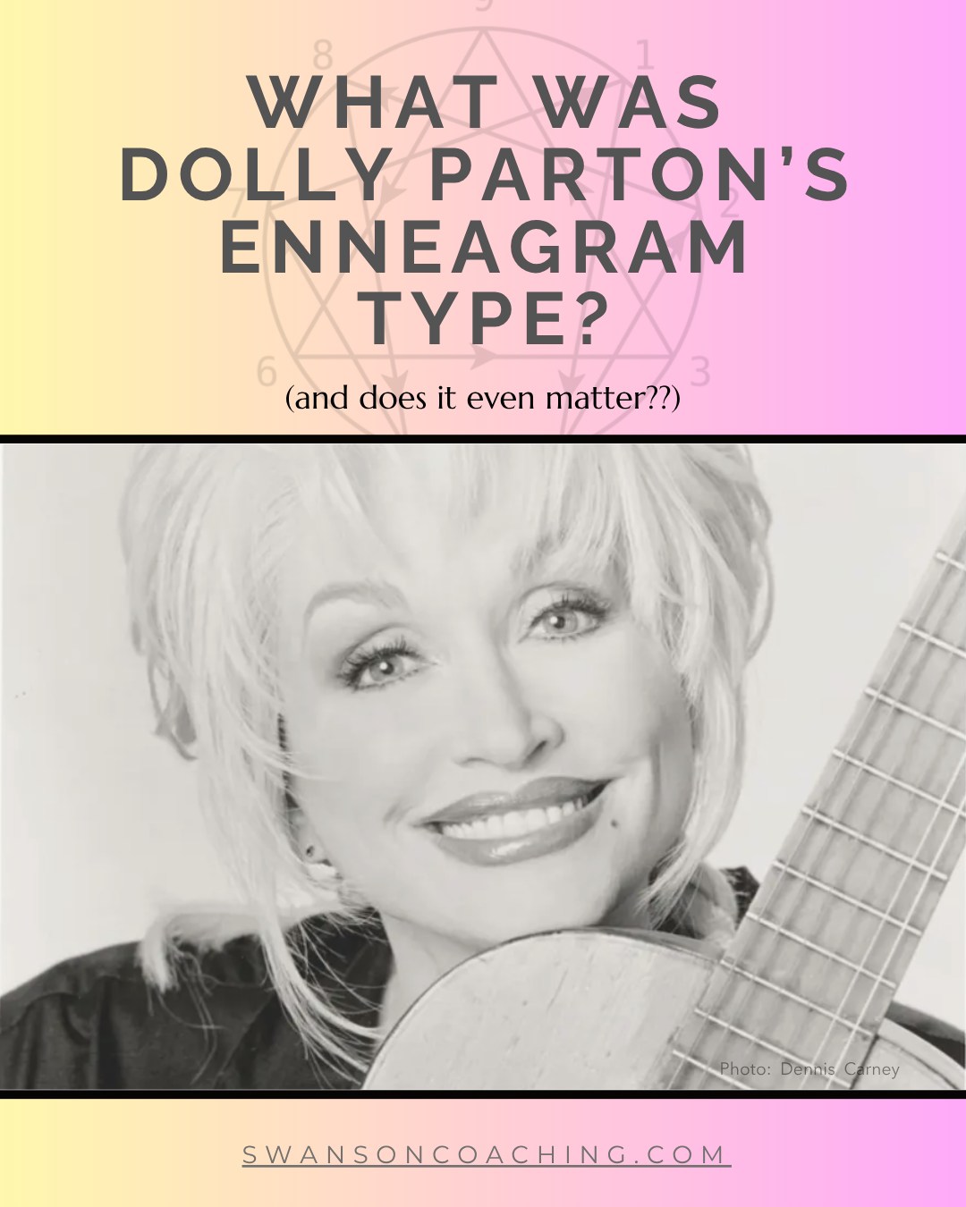 Dolly Parton’s Enneagram type? I have no idea. Truly.
In this episode, I use Dolly as a case study in motivation, instinctual subtypes, and the danger of assuming we know someone based on their behavior.

We’ll look at Types 2, 3, and 9, and explore why the Enneagram is most useful when it makes us more curious, not more certain.

And yes, there’s a little “cup of ambition” along the way. ☕😅

Whether you’re an Enneagram nerd, a fellow coach, or simply someone trying to understand the people in your life a little better, there is a useful question underneath all of this:

What if you’re wrong about what you think you know about someone?

And what becomes possible when you stay curious long enough to find out?

Link to Beyond the Type in my bio, or find wherever you listen to podcasts.

#enneagram #dollyparton #type3 #type2 #type9 #curiosity #motivation  #subtypes